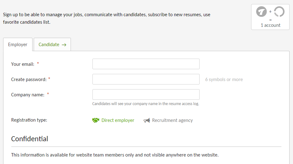 Change account type